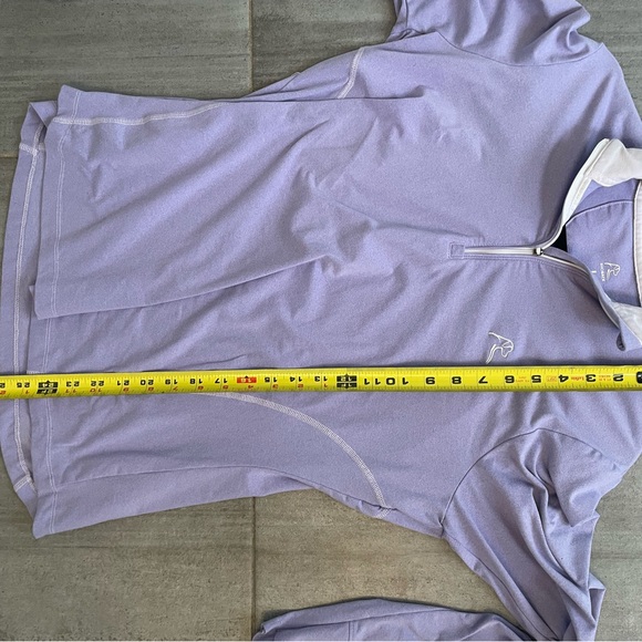 Rhoback Lavender Quarter-Zip Performance Top - Picture 7 of 7